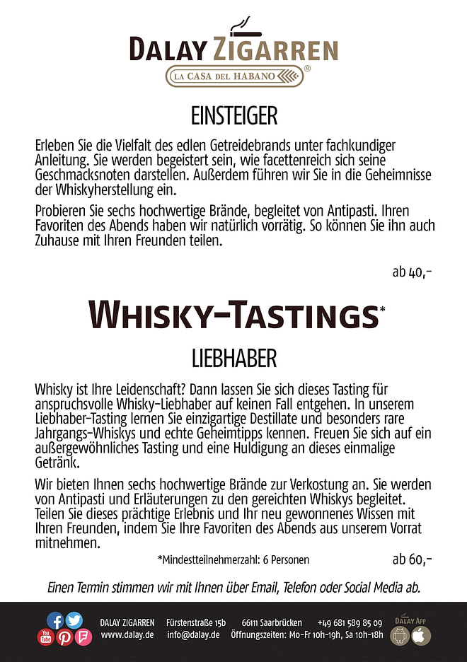 Dalay FRONT - Whiskytasting DIN A5 Flyer-CMYK